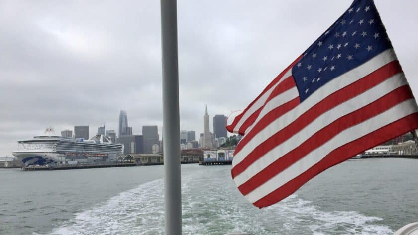 Alcatraz San Francisco boot vlag