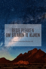 beste plekken om sterren te kijken