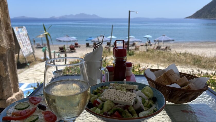 Kefalos Beach op Kos Griekse lunch Opa Opa