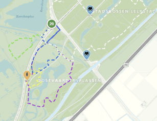 Wandelen Oostvaardersplassen Boswachterspad 't Lange Pad