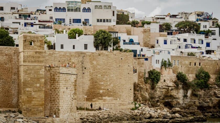 Rabat Koningssteden van Marokko, de vestingmuren rond de stad