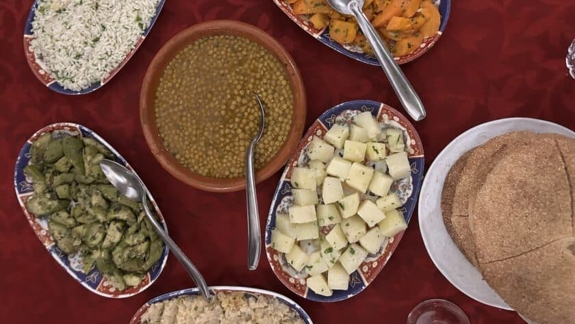 Typisch Marokkaanse gerechten traditionele lunch