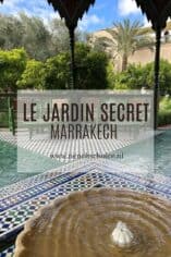 Le Jardin Secret in Marrakech doorkijkje