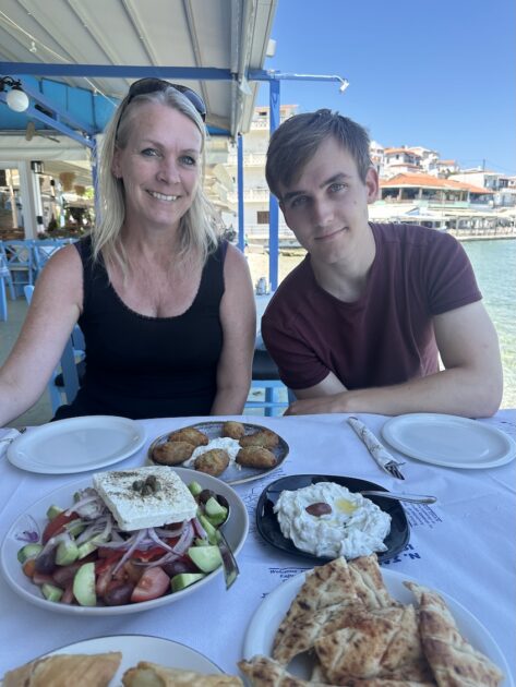 Restaurant Barino in Kokkari Samos Irene en Boy