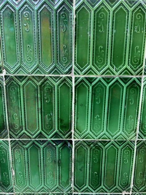 Funchal azulejos groene tegeltjes