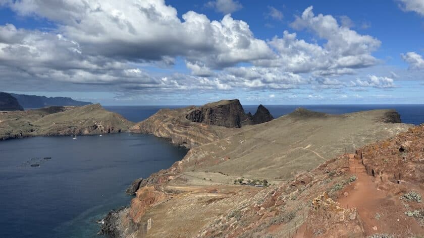 PR8 Ponta de São Lourenço top uitzicht over Madeira