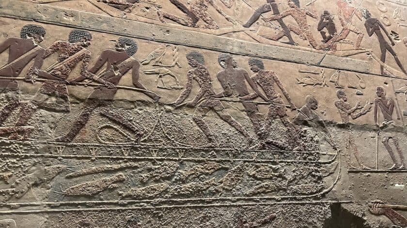 Rijksmuseum van Oudheden Leiden, muur inscripties Egypte