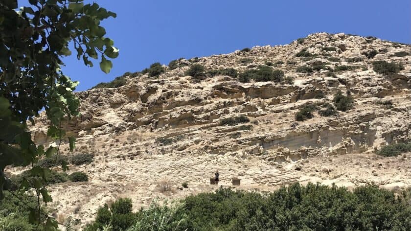 Wandelroute richting Poseidon's Temple bij Pigadia, Karpathos