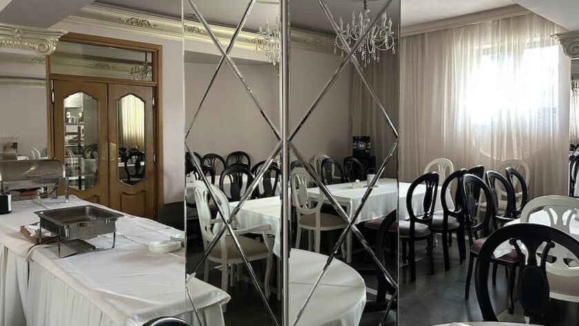 Armenië, Gjoemri, Araks hotel, ontbijtzaal