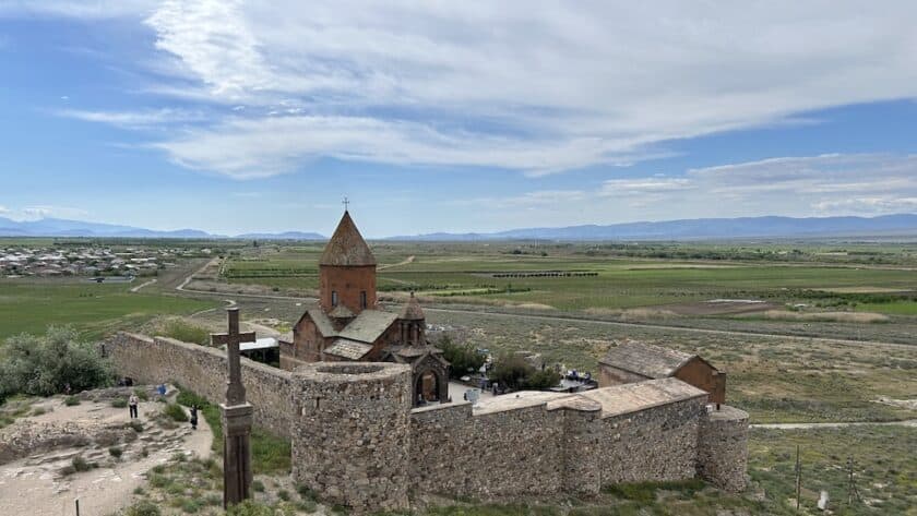 Khor Virap in Armenië, uitzicht