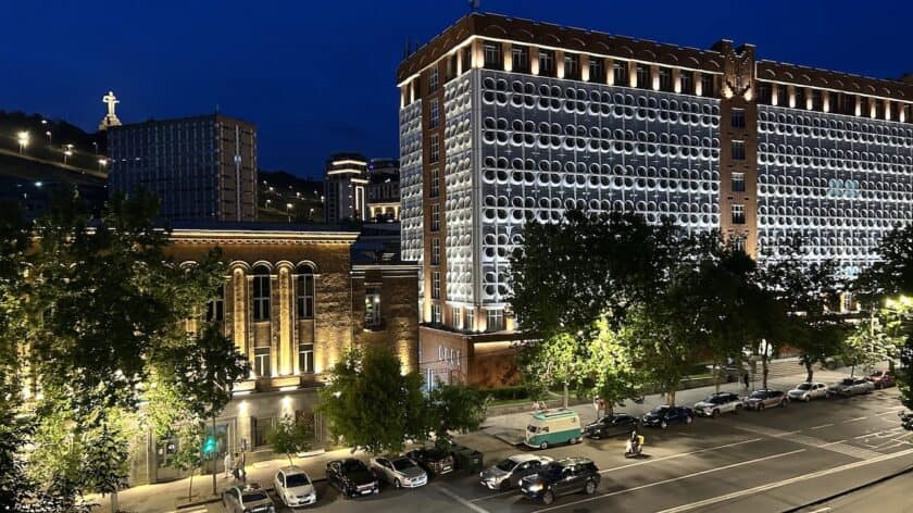 Accommodaties in Armenië, Hotel Imperial Palace in Yerevan, uitzicht