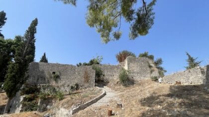 Parga, Venetian Castle, toegangsweg