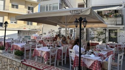Restaurants in Parga, Lithos Taverna terras