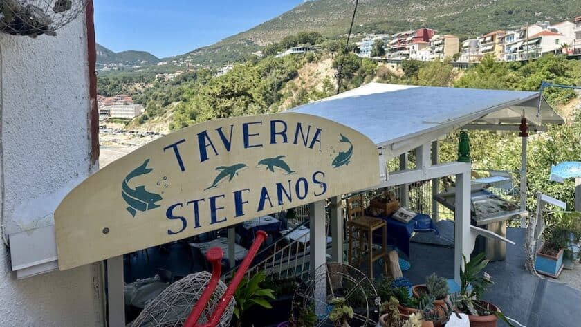 Parga restaurants, taverna Stefanos