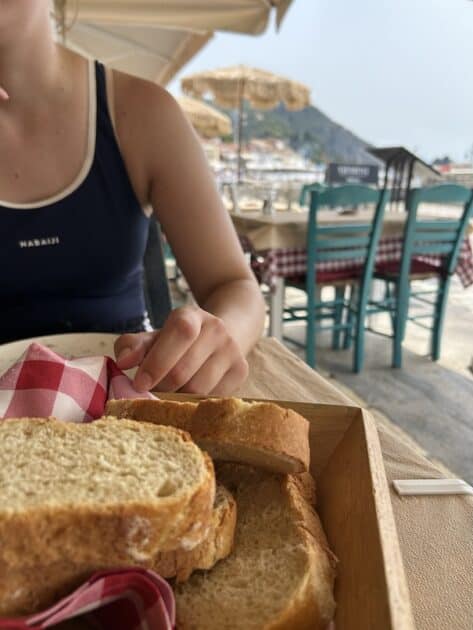 Restaurants Parga, Bacchos, lunch