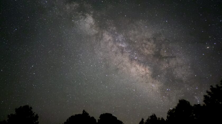 Sterren kijken - de Melkweg boven de Grand Canyon, Amerika
