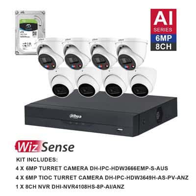 Dahua NVR4108 4TB TIOC 8CH CCTV Kit