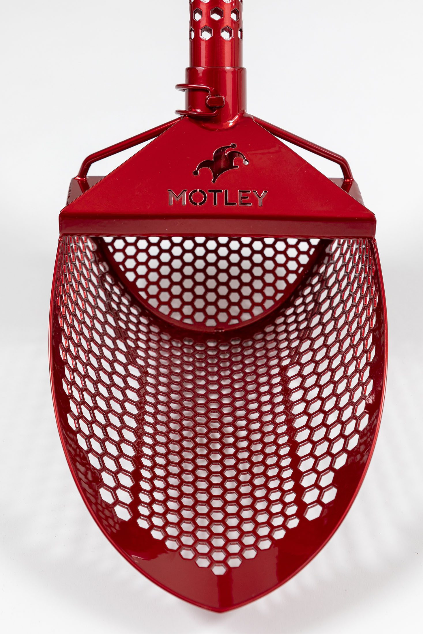Red Motley sand Scoop no handle available to order at Ok john Metal Detectors