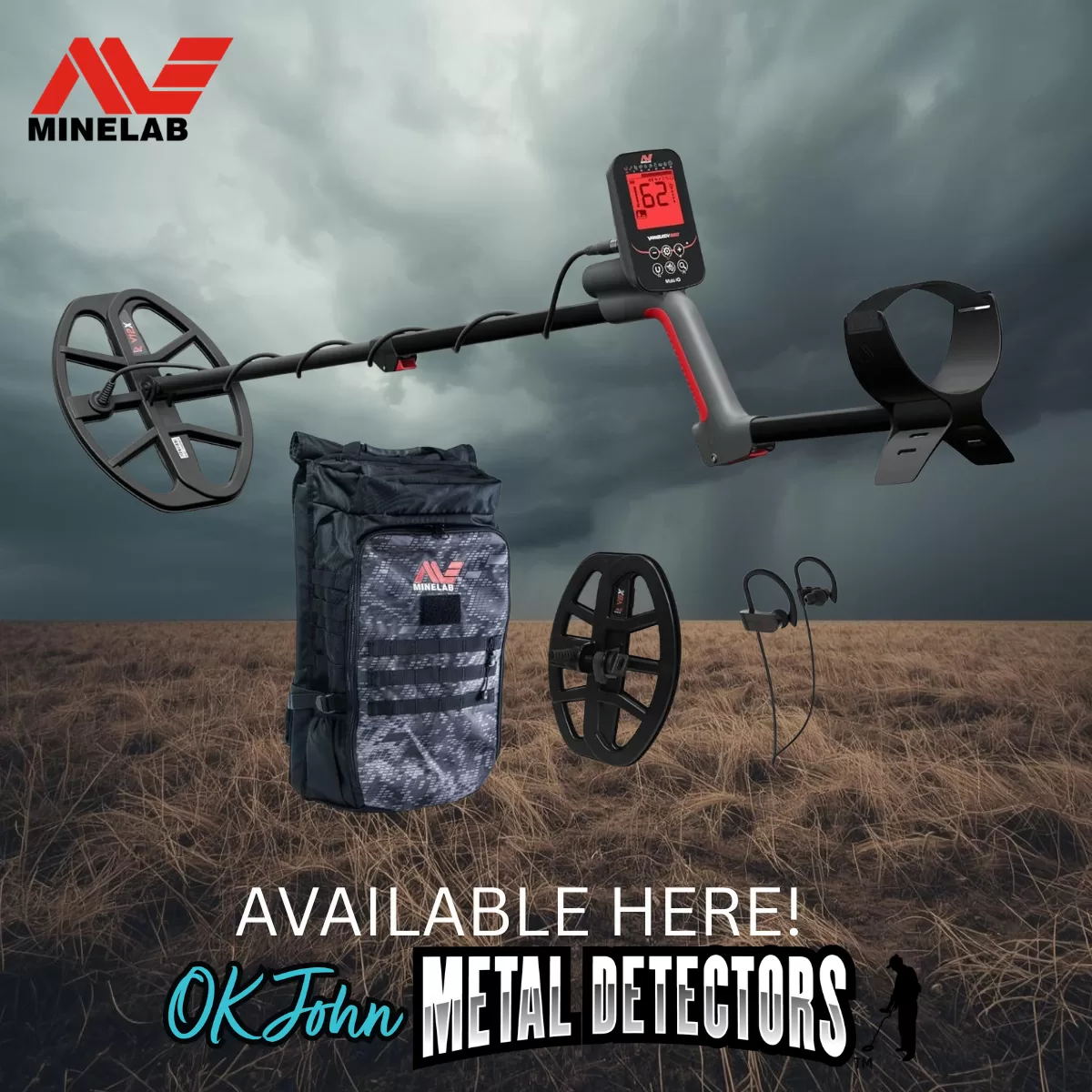 Minelab Vanquish 560 Pro Pack Metal Detector with Minelab Backpack
