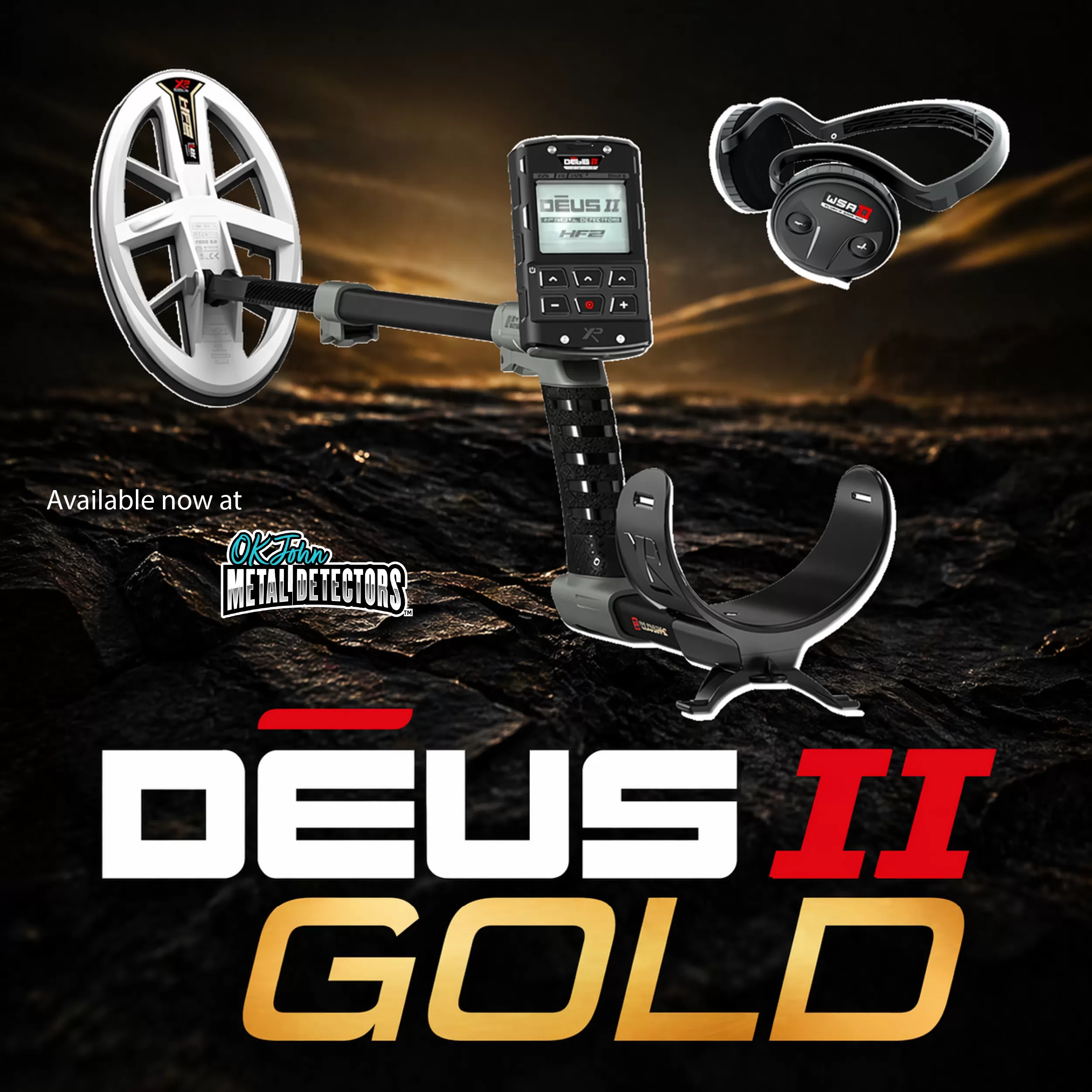 XP Deus 2 Gold combo kit at ok John Metal Detectors