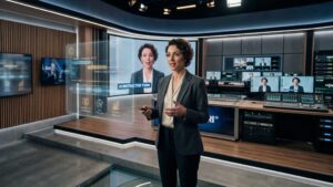 Studio virtuale per creare video corsi con avatar AI e Digital Twin per la formazione aziendale