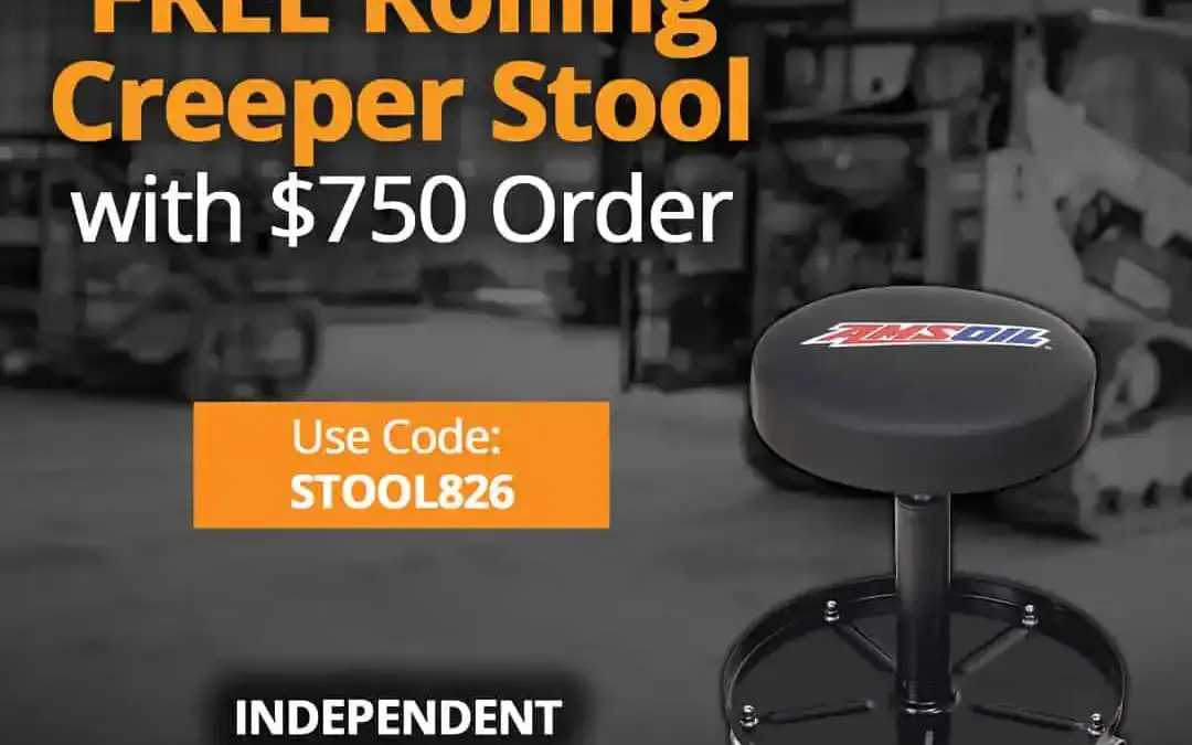 Free AMSOIL Rolling Creeper Stool With $750+ Order
