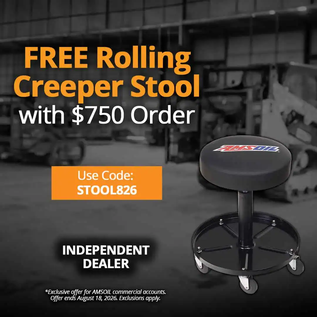 Free AMSOIL Rolling Creeper Stool With $750+ Order