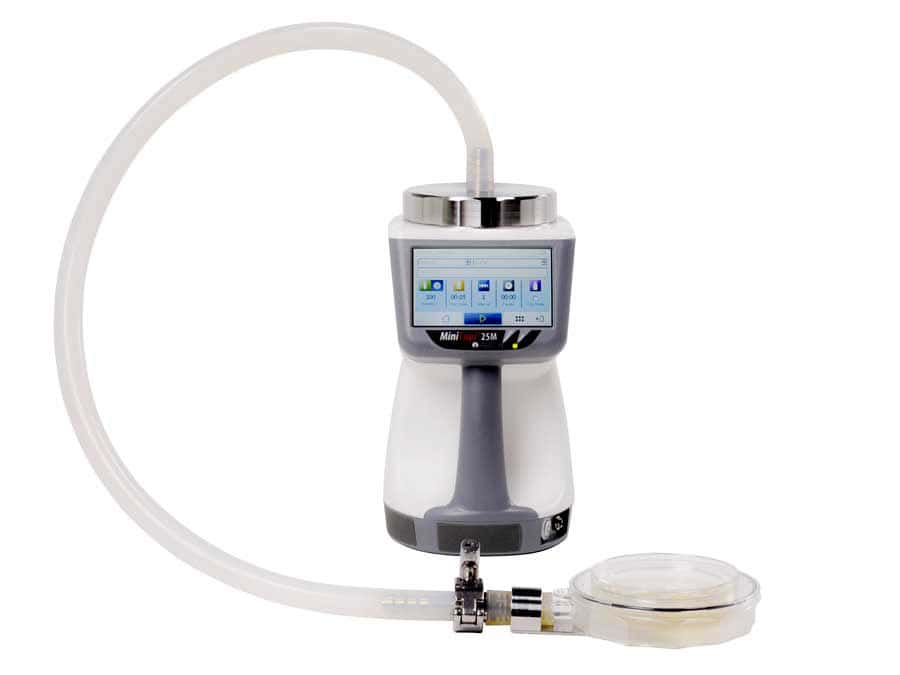 MCM with BCSU minicapt with biocapt single use from Particle Measuring Systems