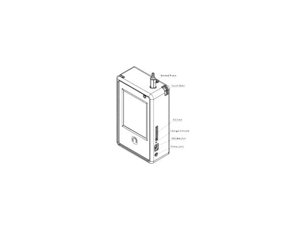 Handheld Particle Counter: Handilaz® Mini II drawing
