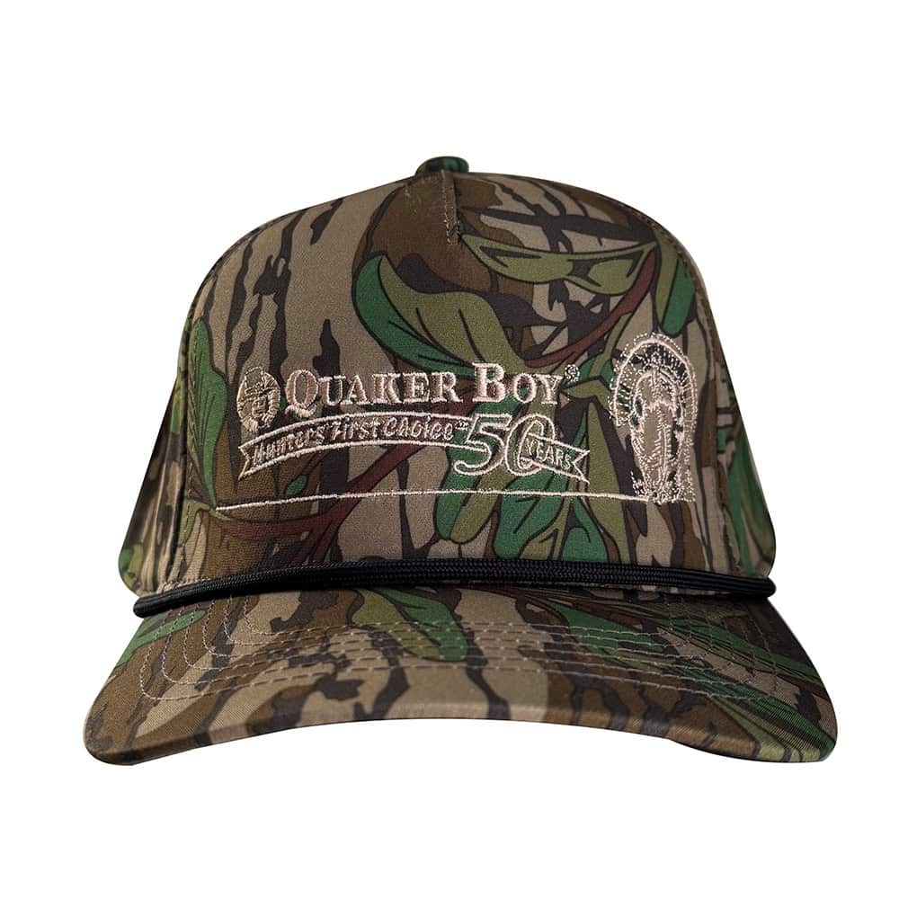 Quaker Boy - 50 Year Flat Brim Camo Hat - Image 2