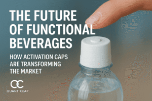 Innovative beverage activation cap demonstrating market transformation through functional design and technology.