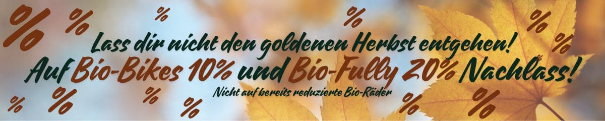 E-Bikes im Herbst bei Radsport Marchthaler in Gingen an der Fils.