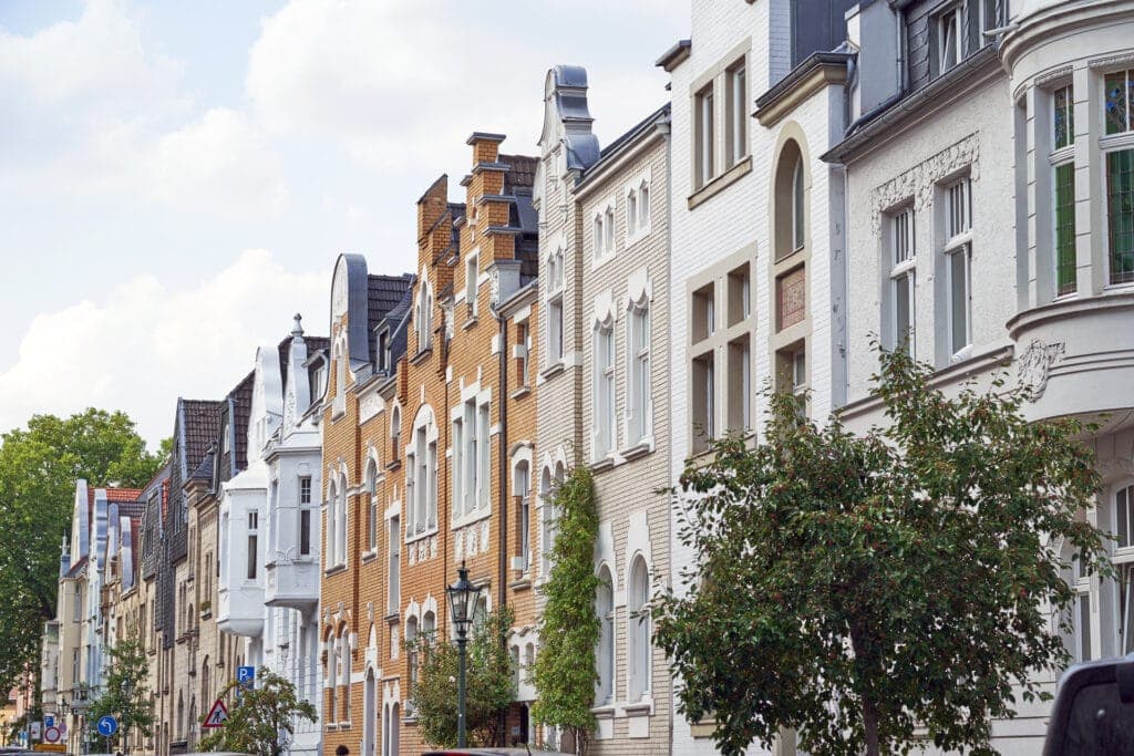 Gründerzeit villas in Düsseldorf-Oberkassel near Belsenplatz