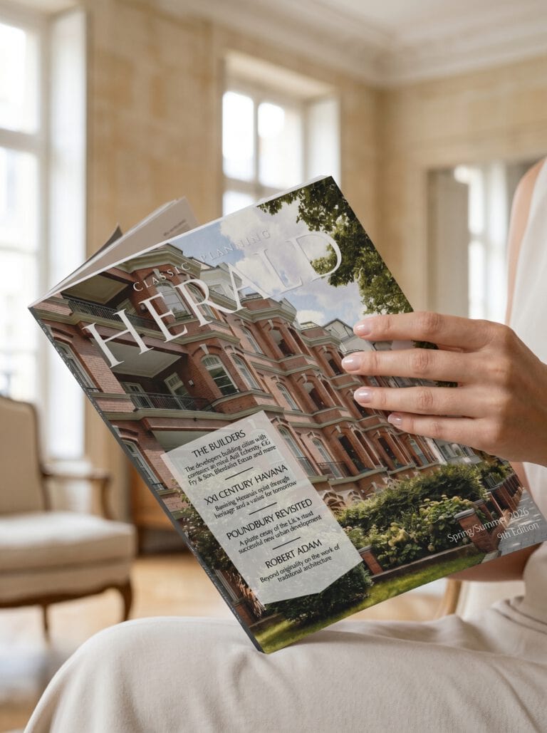 Frau liest Magazin in elegantem Raum.