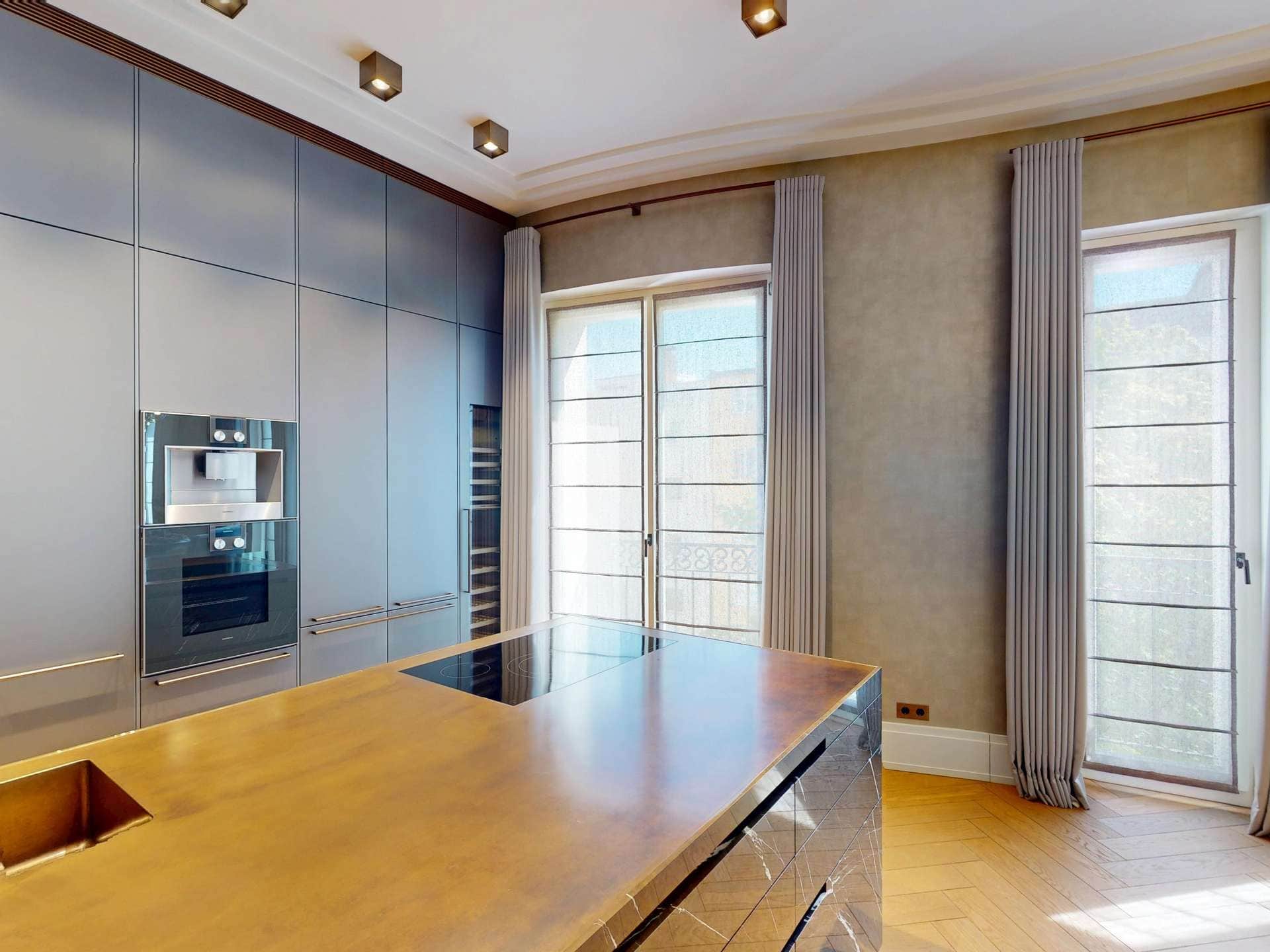 EISENZAHN 1 Berlin-Charlottenburg Duplex W9 Küche mit Gaggenau-Geräten