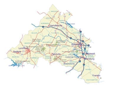 Map Of Central Virginia-2