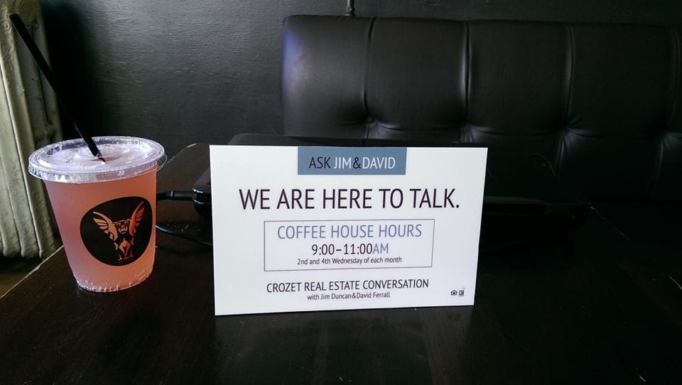 Talking about Real Estate over Coffee (in Crozet)