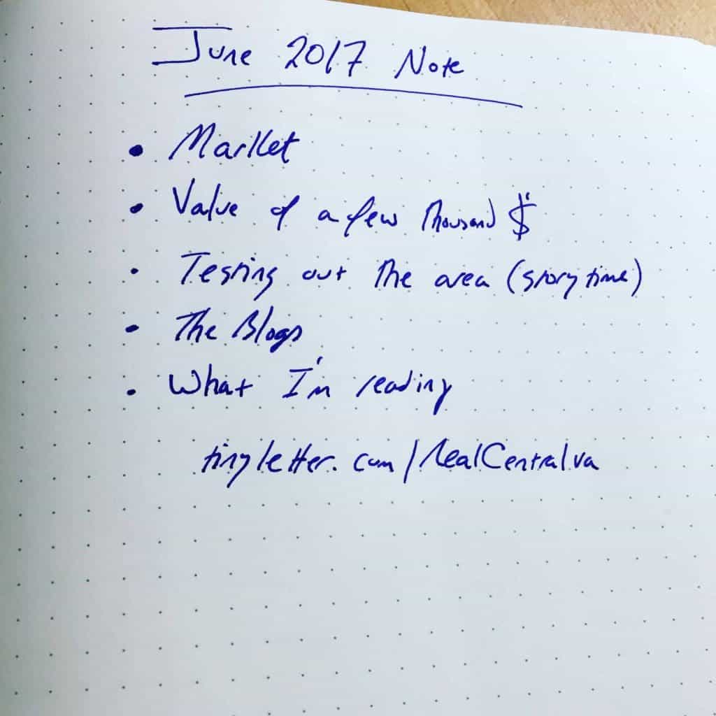Monthly Note: Market, Storytime, & a Few Thousand Dollars