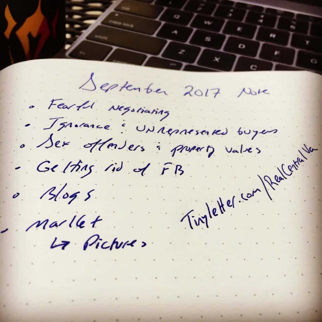 September 2017 Monthly Note
