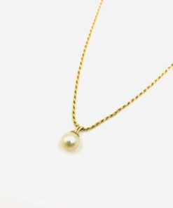 14k pearl pendant necklace for sale