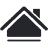 Roof installation service icon for home renovation