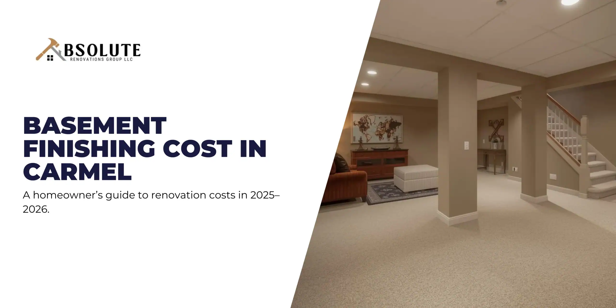 Average basement finishing costs for Carmel homeowners