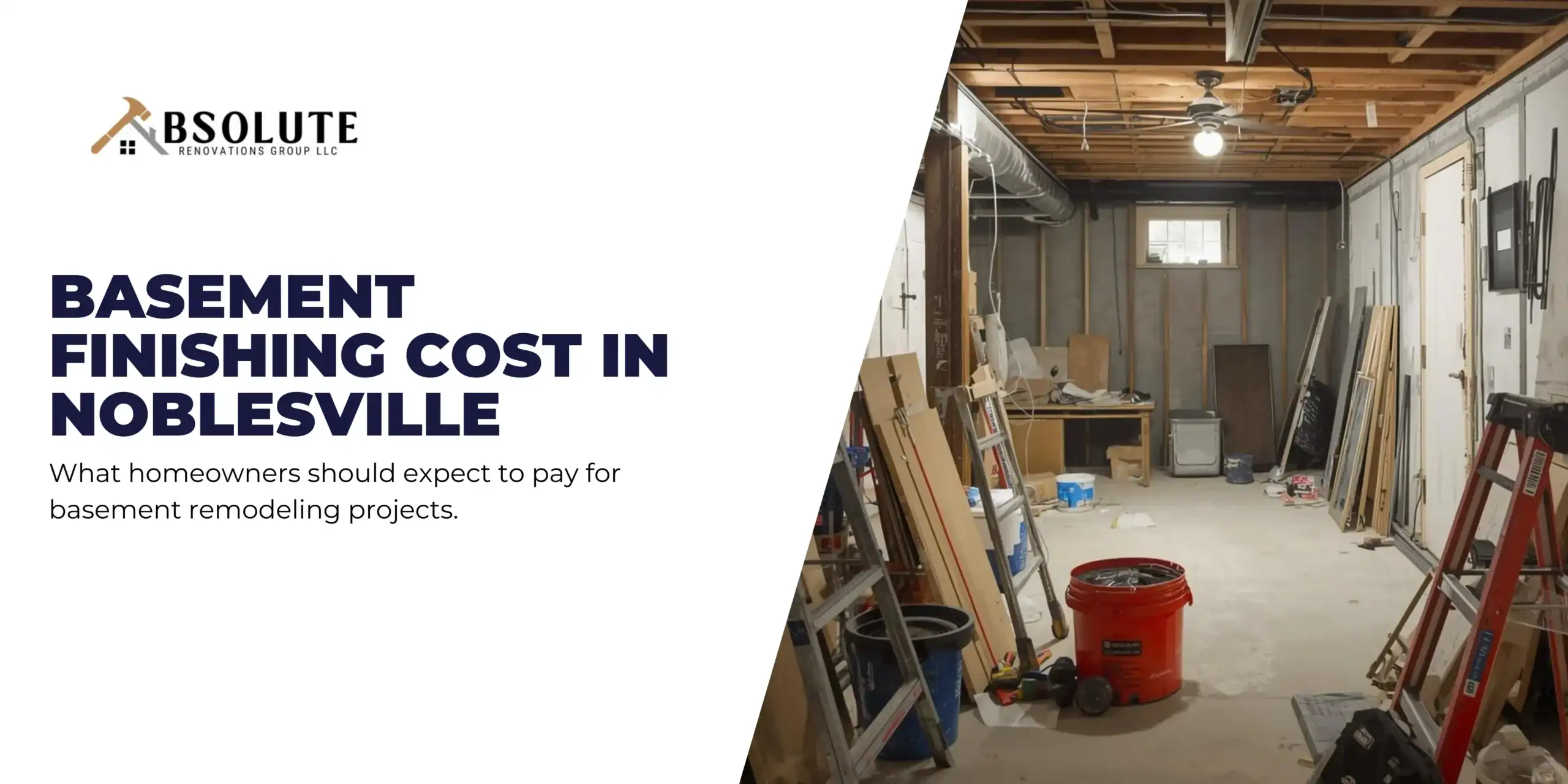 Average basement finishing costs in Noblesville Indiana