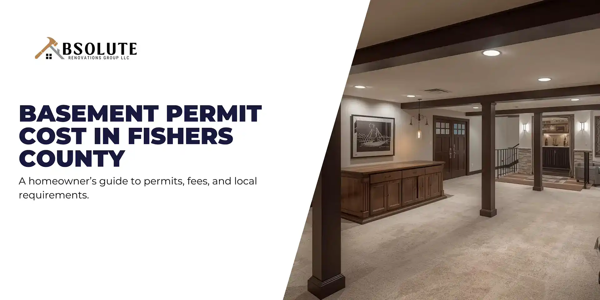 Basement finishing permit costs in Fishers County Indiana