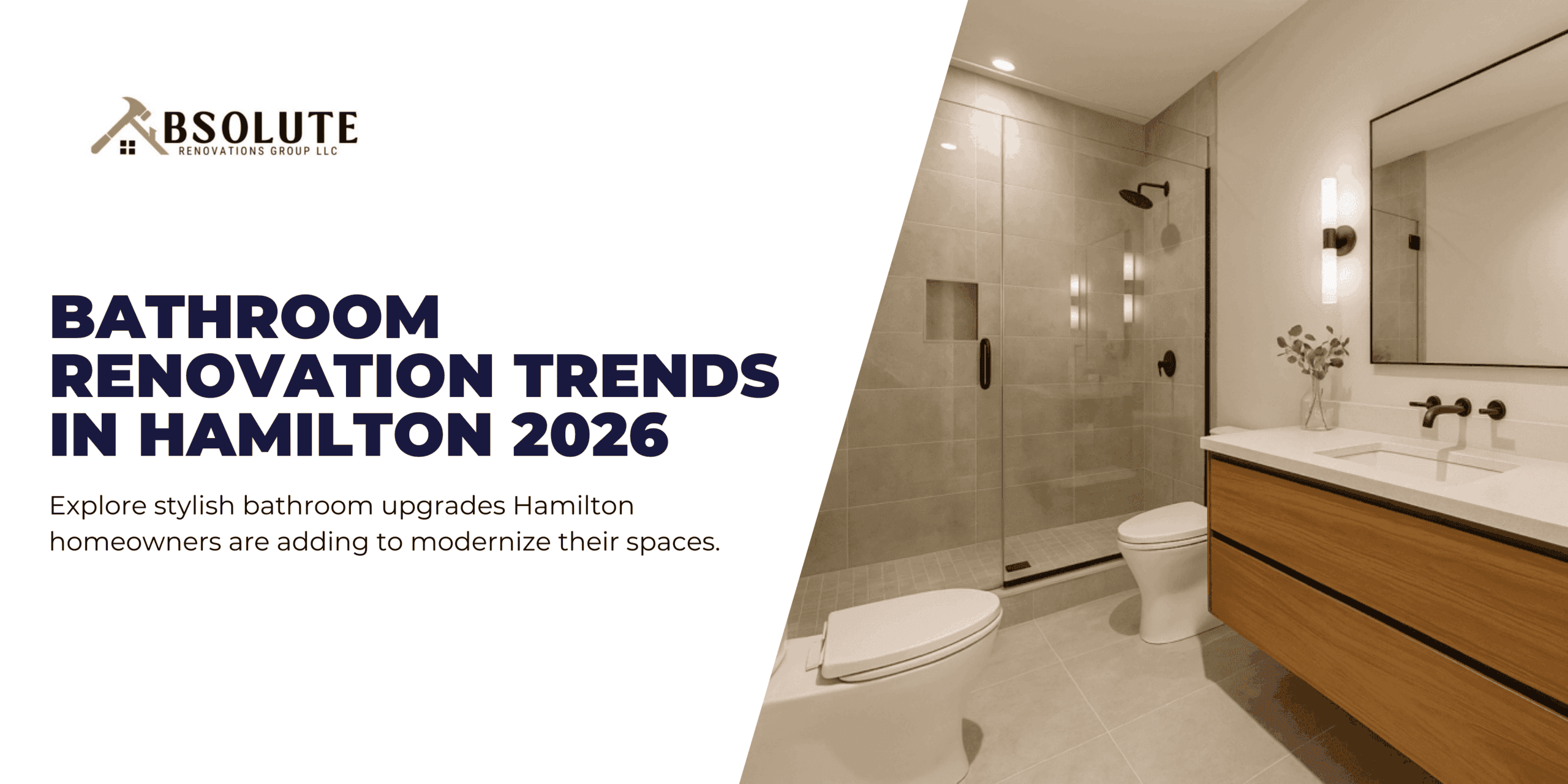 Modern bathroom renovation trends in Hamilton homes for 2026