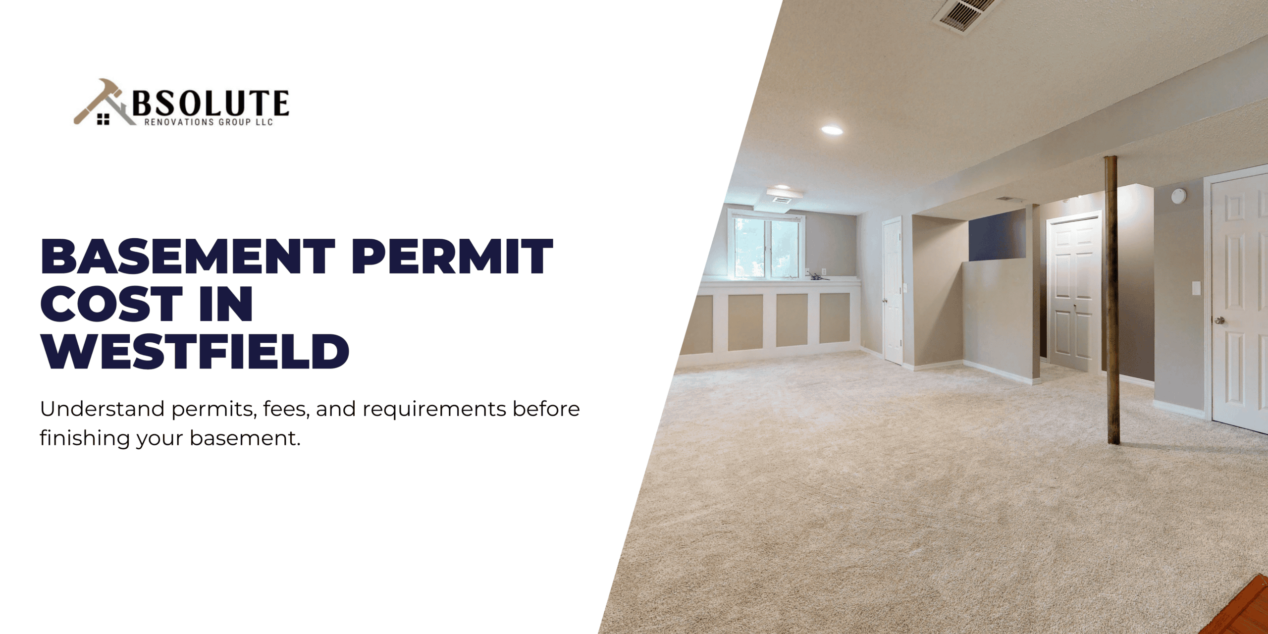 Basement finishing permit cost guide for Westfield homeowners