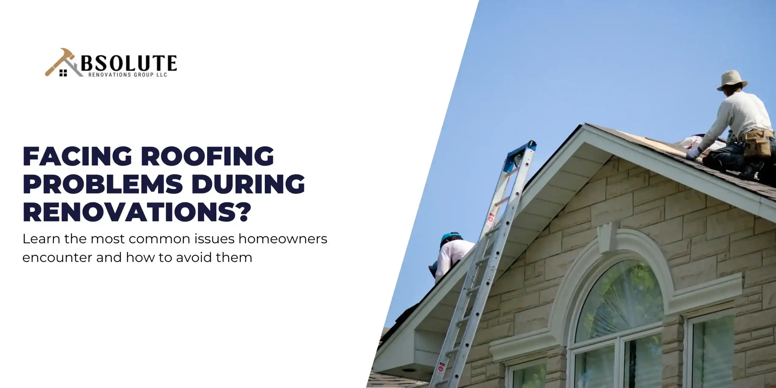 Homeowner inspecting roof damage during a home renovation project