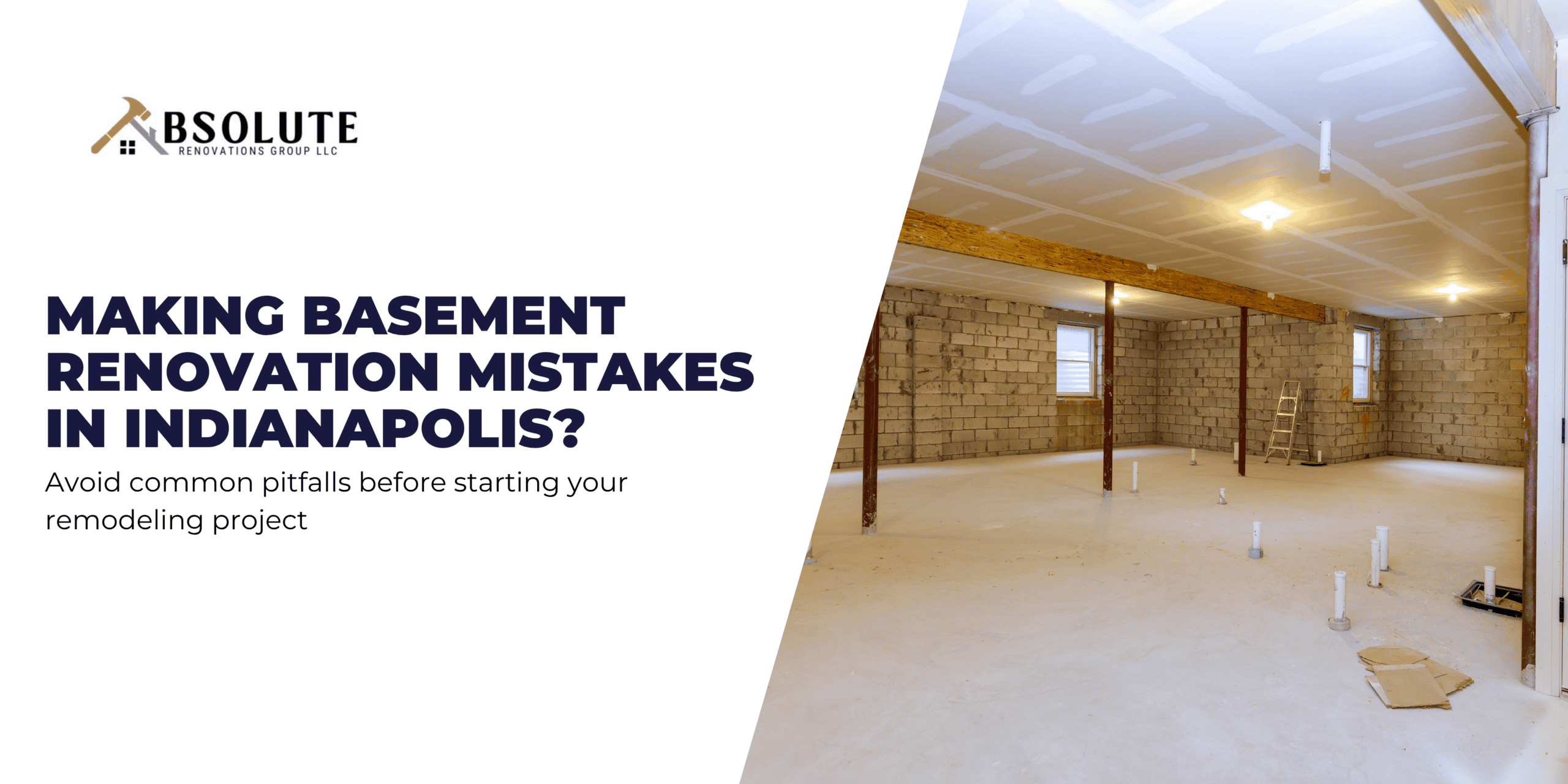 Basement renovation mistakes in an Indianapolis home before remodeling