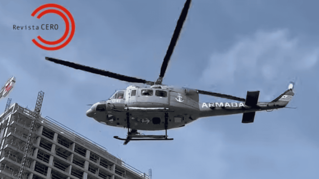 VIDEO: así fue la evacuación del tripulante de un buque esta mañana