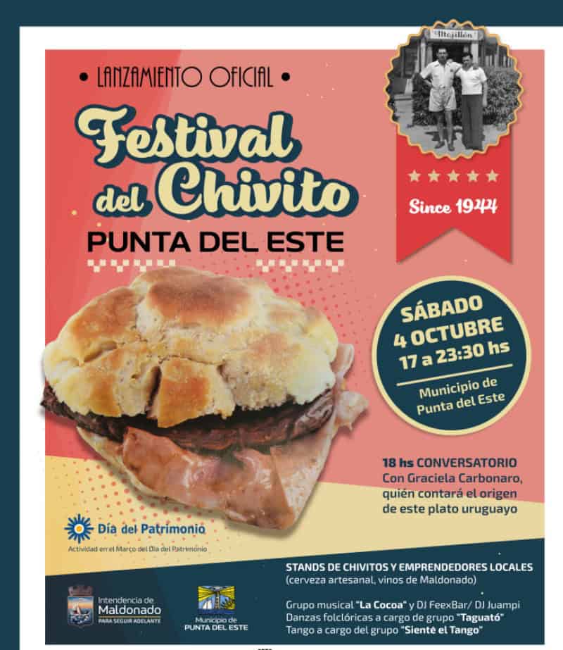 Punta del Este será escenario del lanzamiento de la Fiesta del Chivito 2026 en el Día del Patrimonio